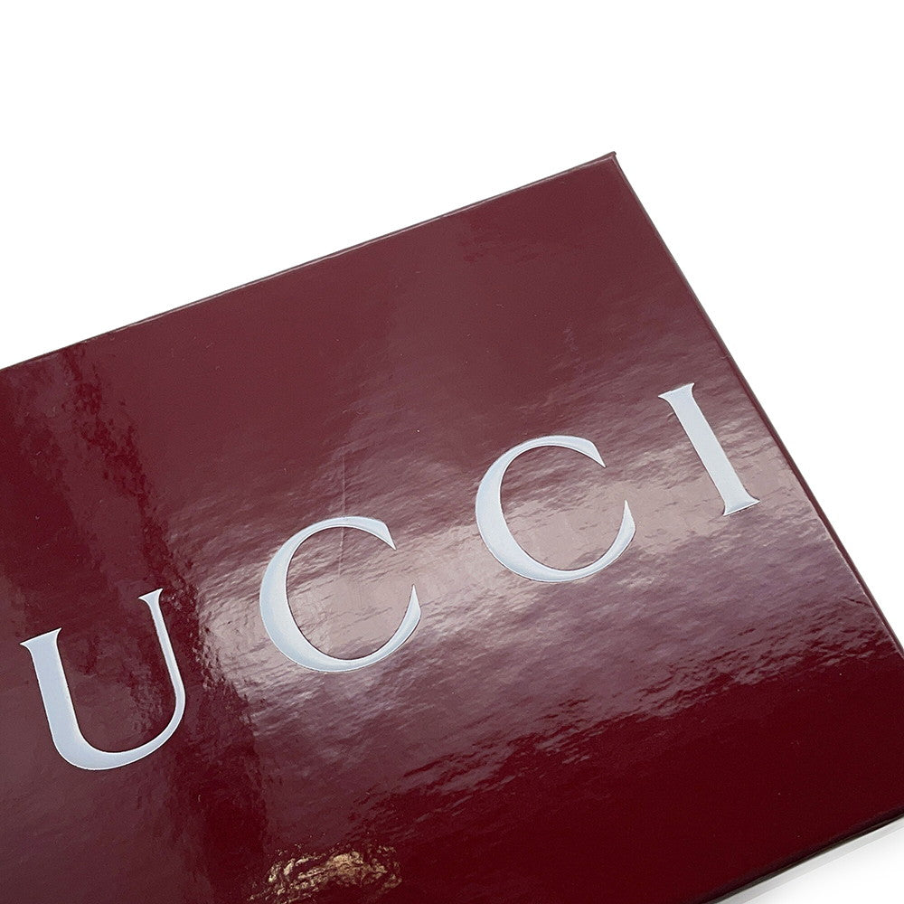 GUCCI Jackie 1961 Card Case Wallet Beige/Brown645536 GG Supreme/Leather