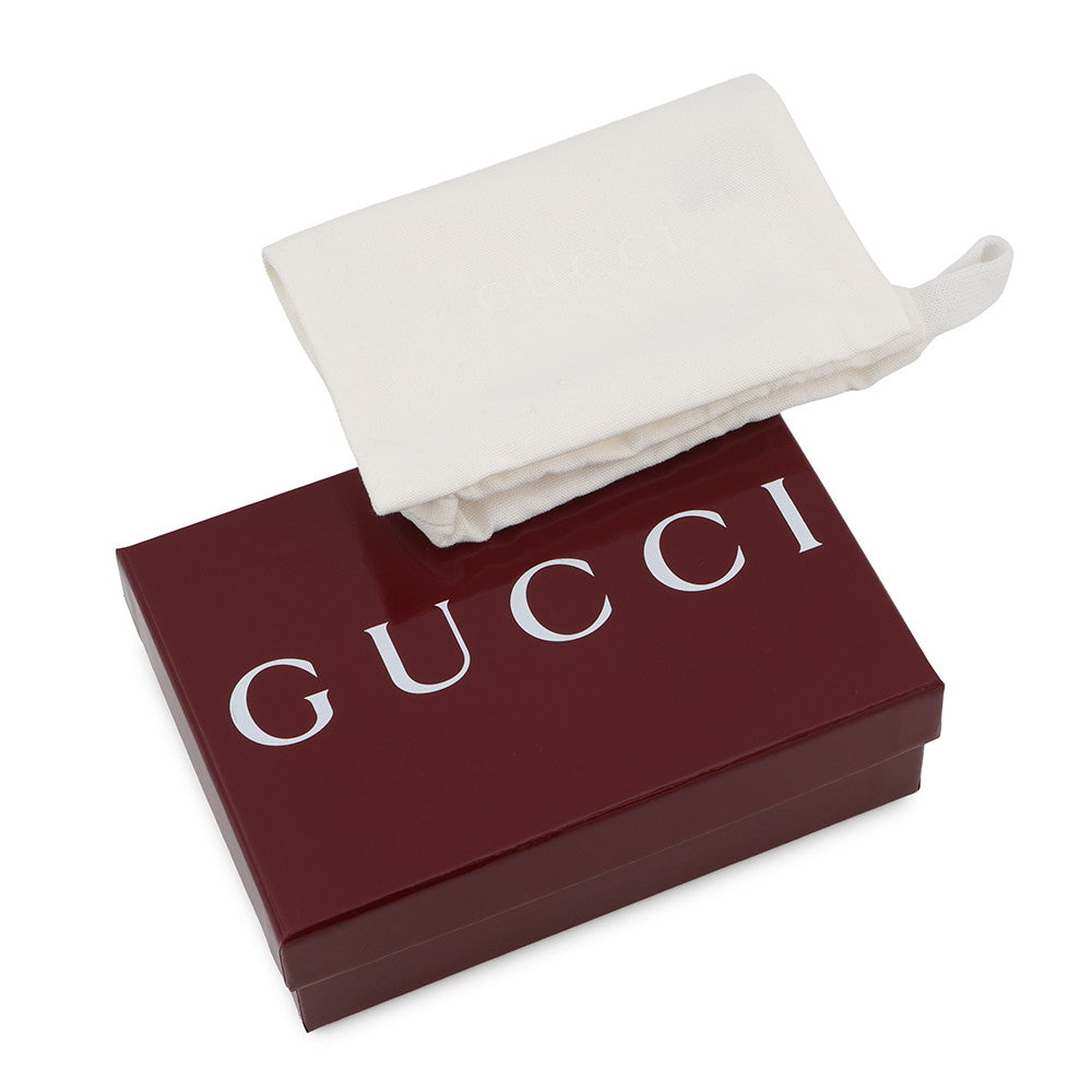 GUCCI Jackie 1961 Card Case Wallet Beige/Brown645536 GG Supreme/Leather