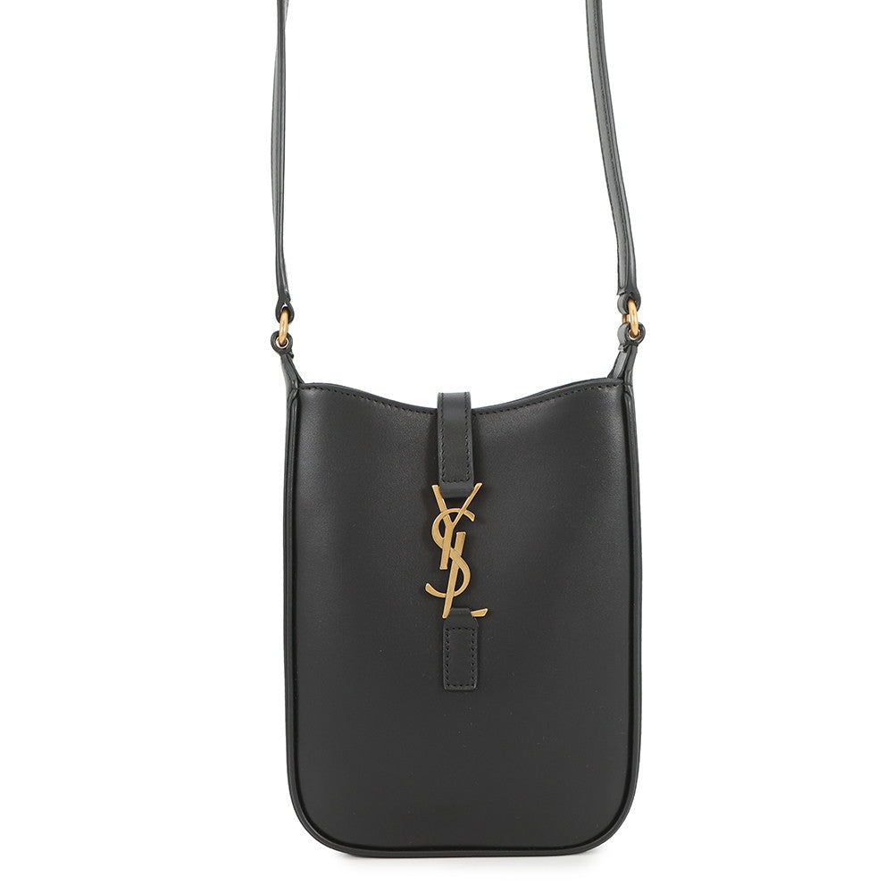 SAINT LAURENT PARIS LE 5 A 7 Mini Vertical Shoulder Bag Black7352142R20W1000 Leather Size Mini