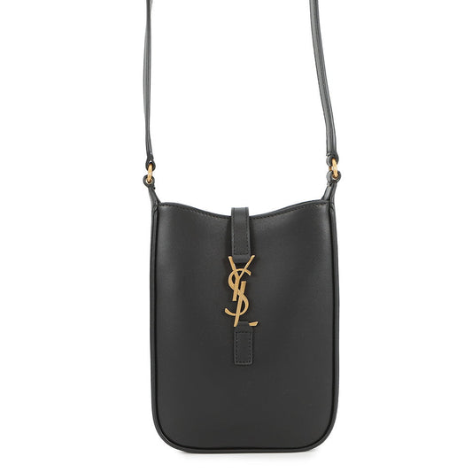 SAINT LAURENT PARIS LE 5 A 7 Mini Vertical Shoulder Bag Black7352142R20W1000 Leather Size Mini