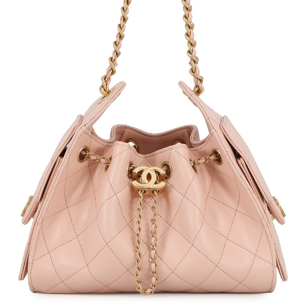 CHANEL CHANEL25 ChainShoulder Bag PinkAS5631 Caviar Leather Size Mini