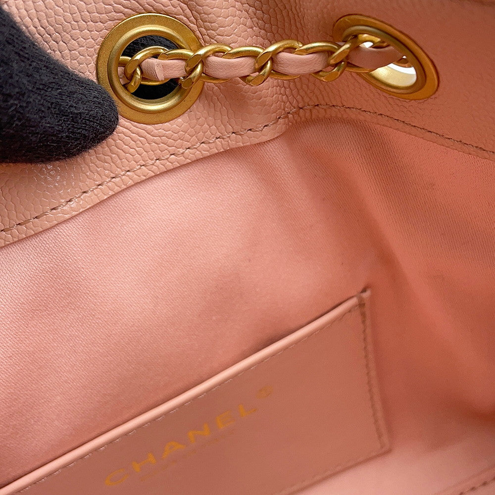 CHANEL CHANEL25 ChainShoulder Bag PinkAS5631 Caviar Leather Size Mini