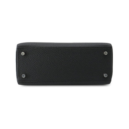 HERMES Kelly Retourne Black Togo Leather Size 25