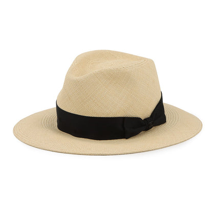 CHANEL CC Logo Ribbon Straw Hat Size M Beige/Black Straw100%