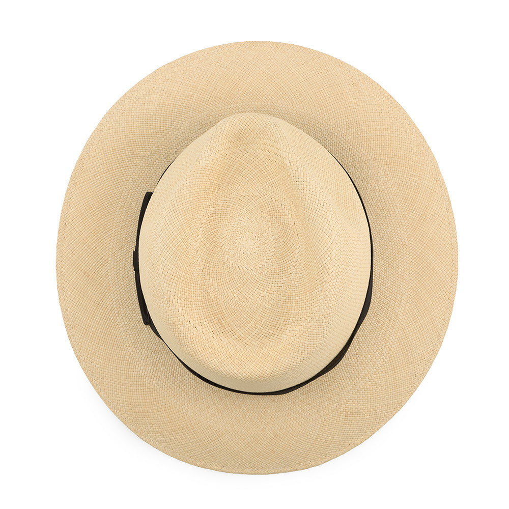 CHANEL CC Logo Ribbon Straw Hat Size M Beige/Black Straw100%