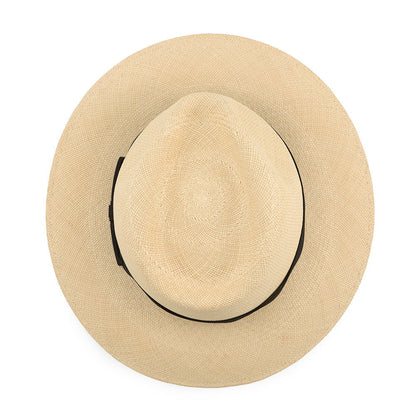 CHANEL CC Logo Ribbon Straw Hat Size M Beige/Black Straw100%