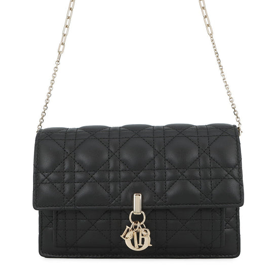 Dior Cannage My Dior Daily Chain Pouch BlackS0937ONMJ_M900 Lambskin