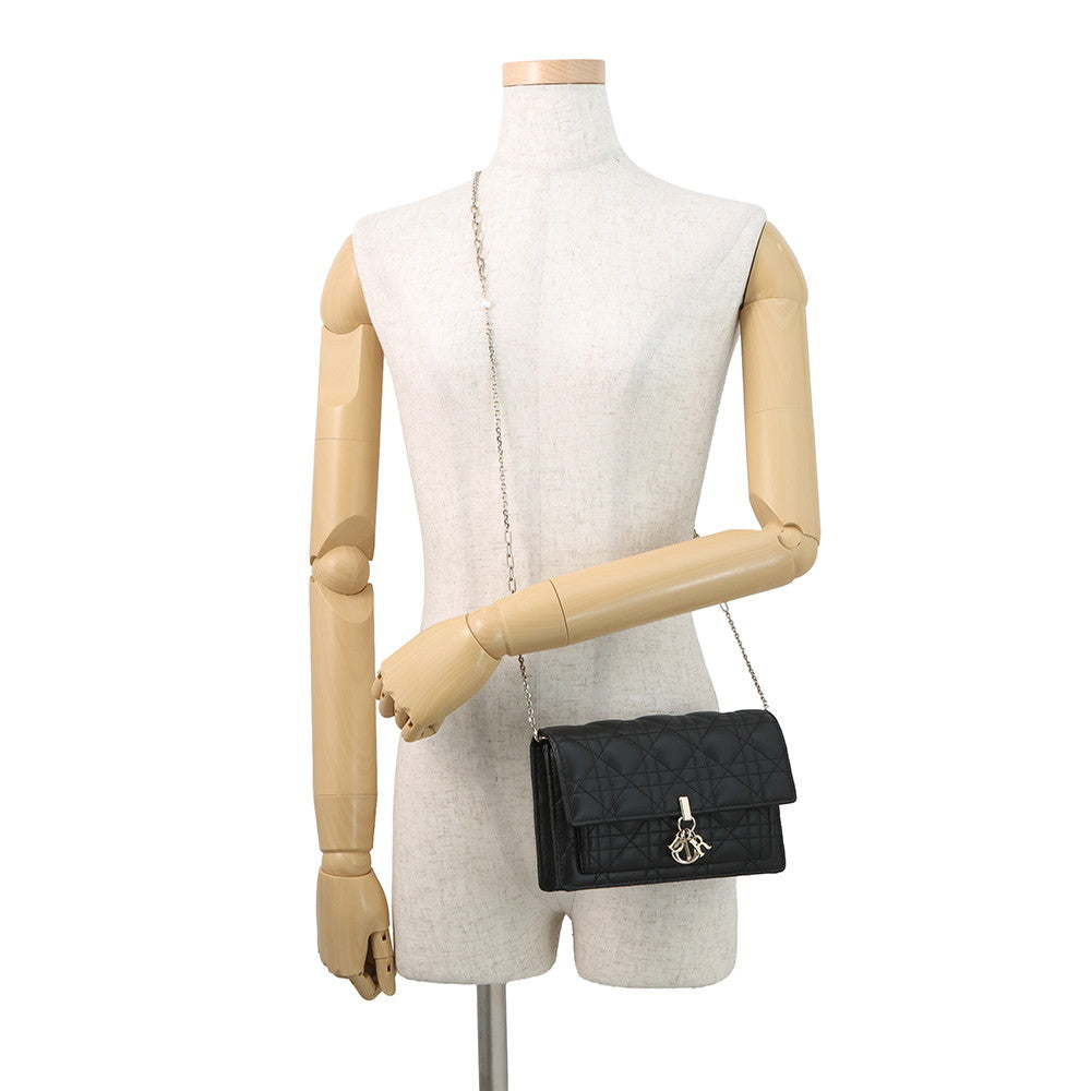 Dior Cannage My Dior Daily Chain Pouch BlackS0937ONMJ_M900 Lambskin