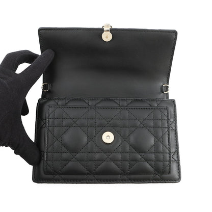 Dior Cannage My Dior Daily Chain Pouch BlackS0937ONMJ_M900 Lambskin