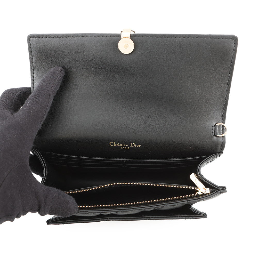 Dior Cannage My Dior Daily Chain Pouch BlackS0937ONMJ_M900 Lambskin