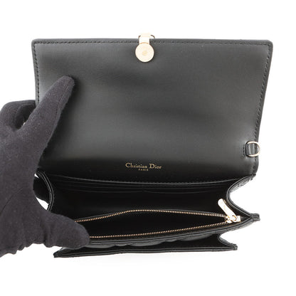 Dior Cannage My Dior Daily Chain Pouch BlackS0937ONMJ_M900 Lambskin