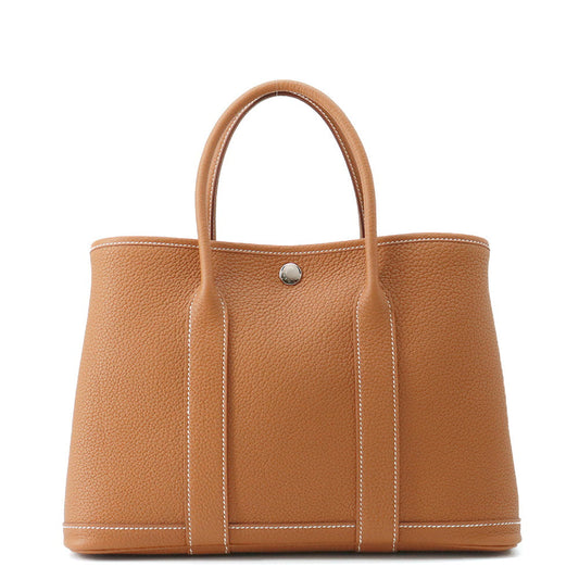HERMES Garden Party Gold Negonda Leather Size TPM