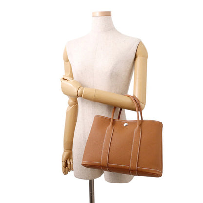 HERMES Garden Party Gold Negonda Leather Size TPM