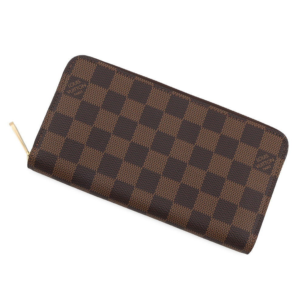 LOUIS VUITTON Zippy Wallet BrownN41661 Damier ・Ebene