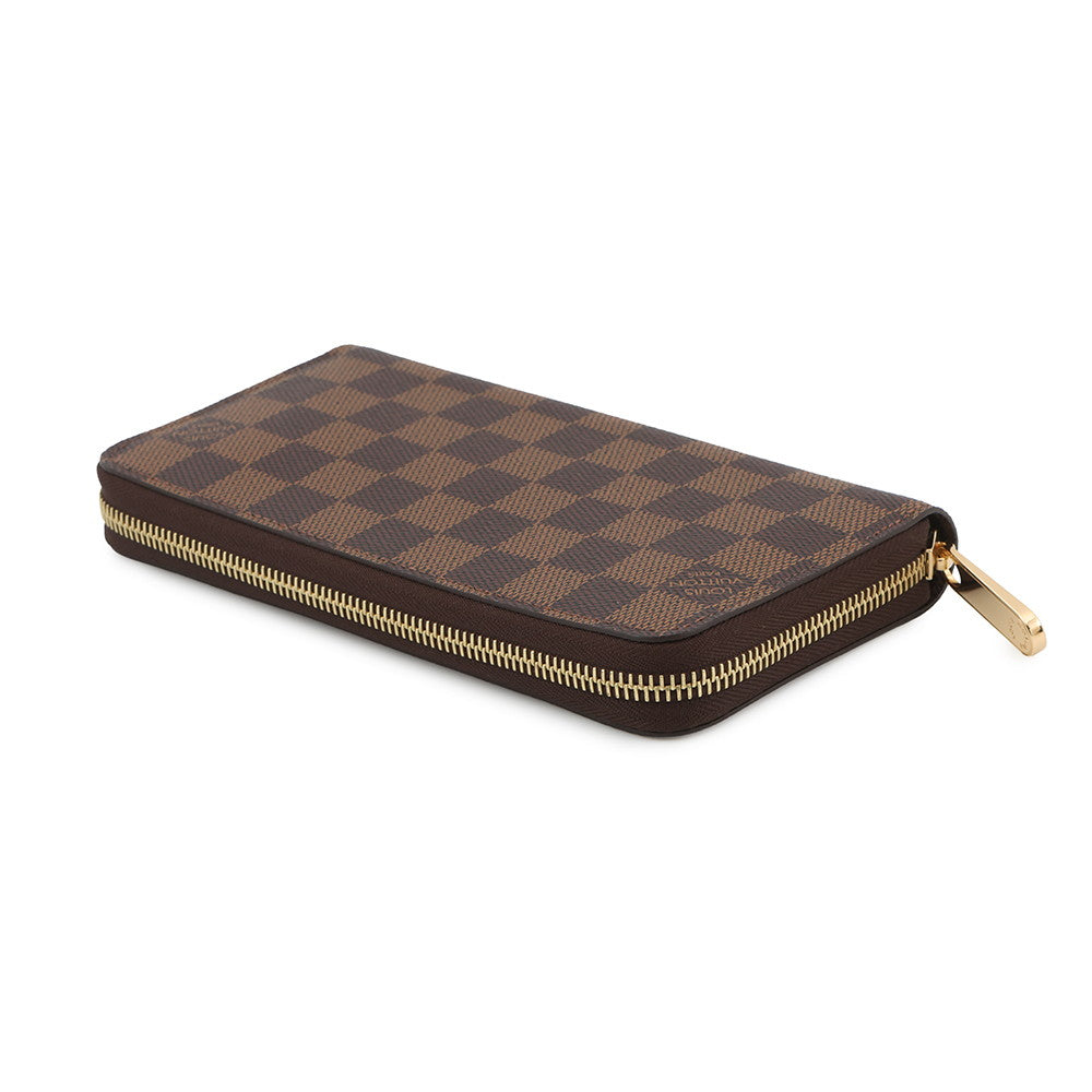 LOUIS VUITTON Zippy Wallet BrownN41661 Damier ・Ebene