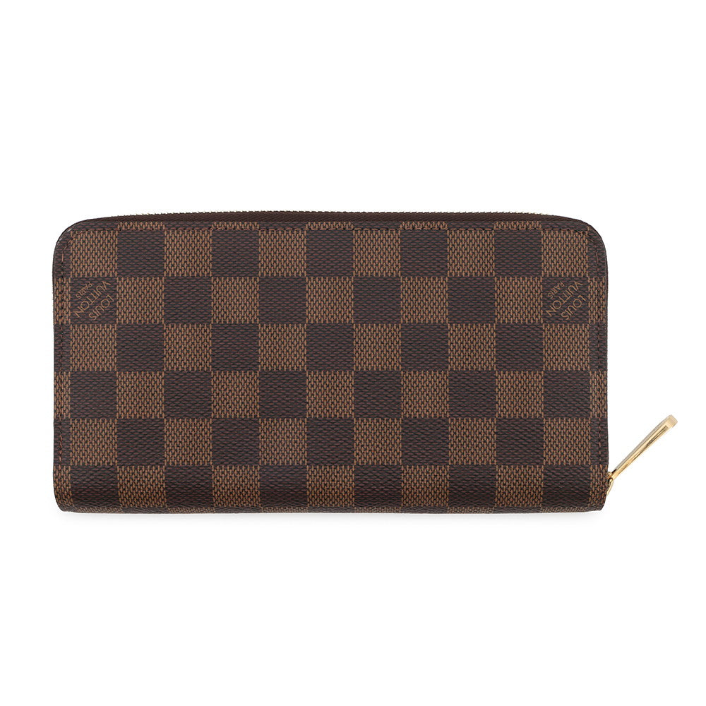 LOUIS VUITTON Zippy Wallet BrownN41661 Damier ・Ebene