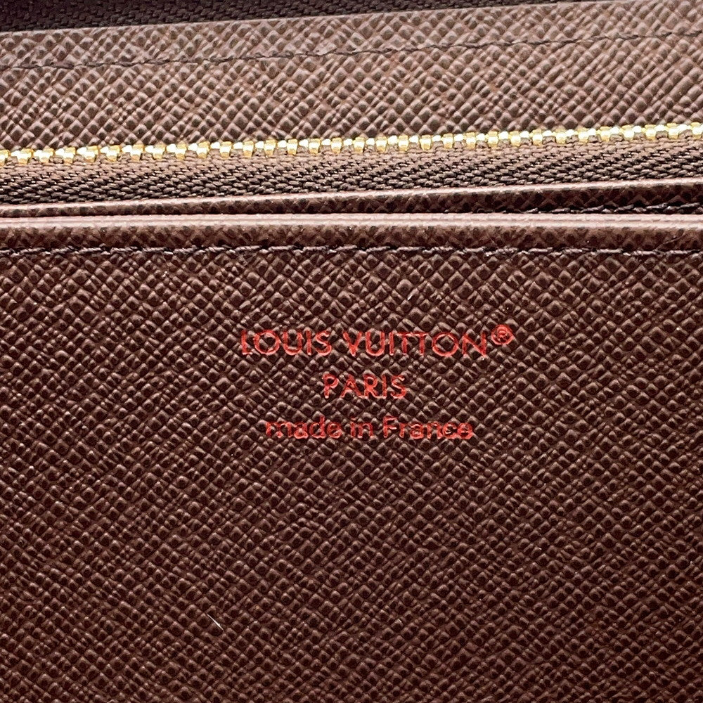 LOUIS VUITTON Zippy Wallet BrownN41661 Damier ・Ebene