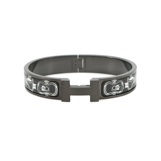 HERMES ClicHH/HERMES・Metalic Bracelet Cosmos Metal Enamel