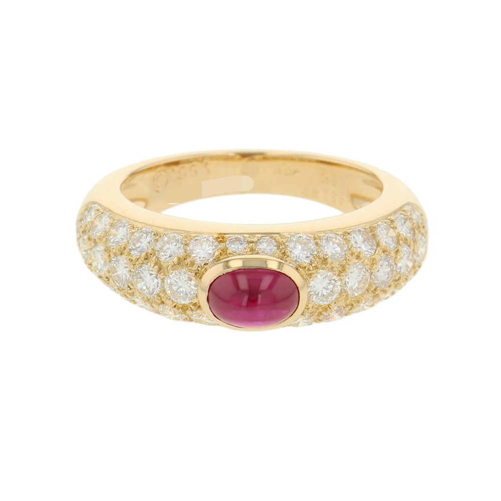 CARTIER Mimistar Ring Size 51/#11 18K Yellow Gold
