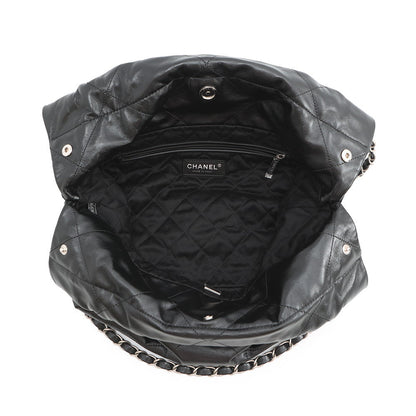 CHANEL CHANEL22 ChainShoulder Bag BlackAS3260 Shiny Calf Leather Size Small
