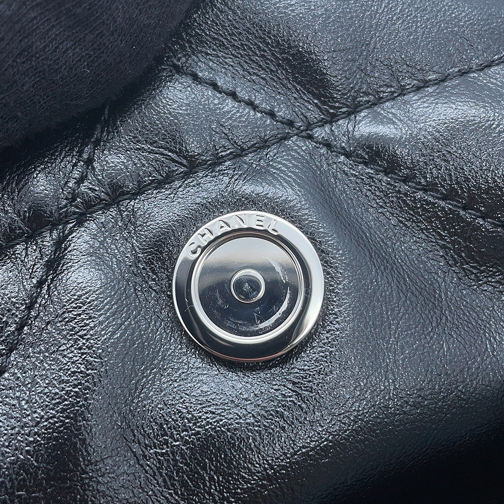 CHANEL CHANEL22 ChainShoulder Bag BlackAS3260 Shiny Calf Leather Size Small