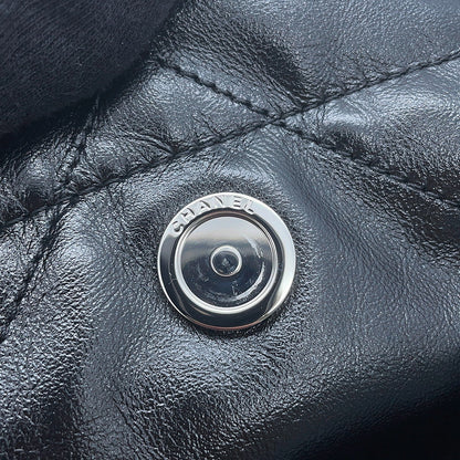 CHANEL CHANEL22 ChainShoulder Bag BlackAS3260 Shiny Calf Leather Size Small
