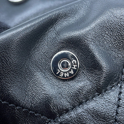 CHANEL CHANEL22 ChainShoulder Bag BlackAS3260 Shiny Calf Leather Size Small