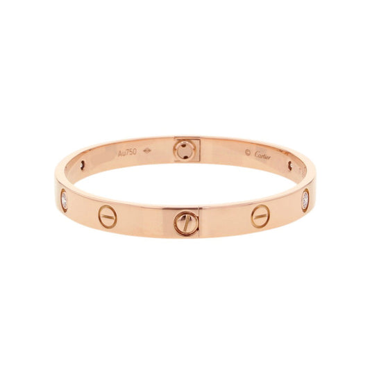 CARTIER Love Bracelet Classic Model Diamond Size 17B6036000/B6036017 18K Pink Gold