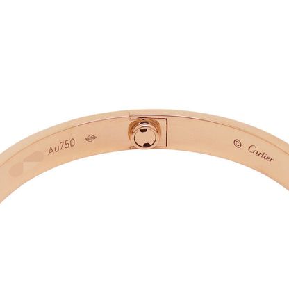 CARTIER Love Bracelet Classic Model Diamond Size 17B6036000/B6036017 18K Pink Gold