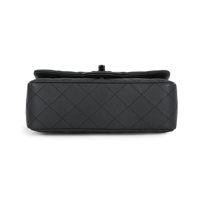 CHANEL Mini Matelasse ChainShoulder Bag BlackA69900 Lambskin Size 20