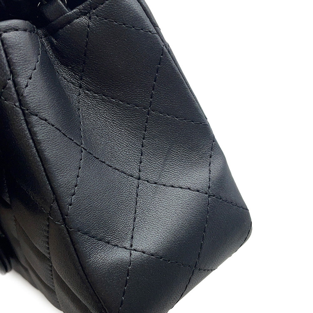 CHANEL Mini Matelasse ChainShoulder Bag BlackA69900 Lambskin Size 20