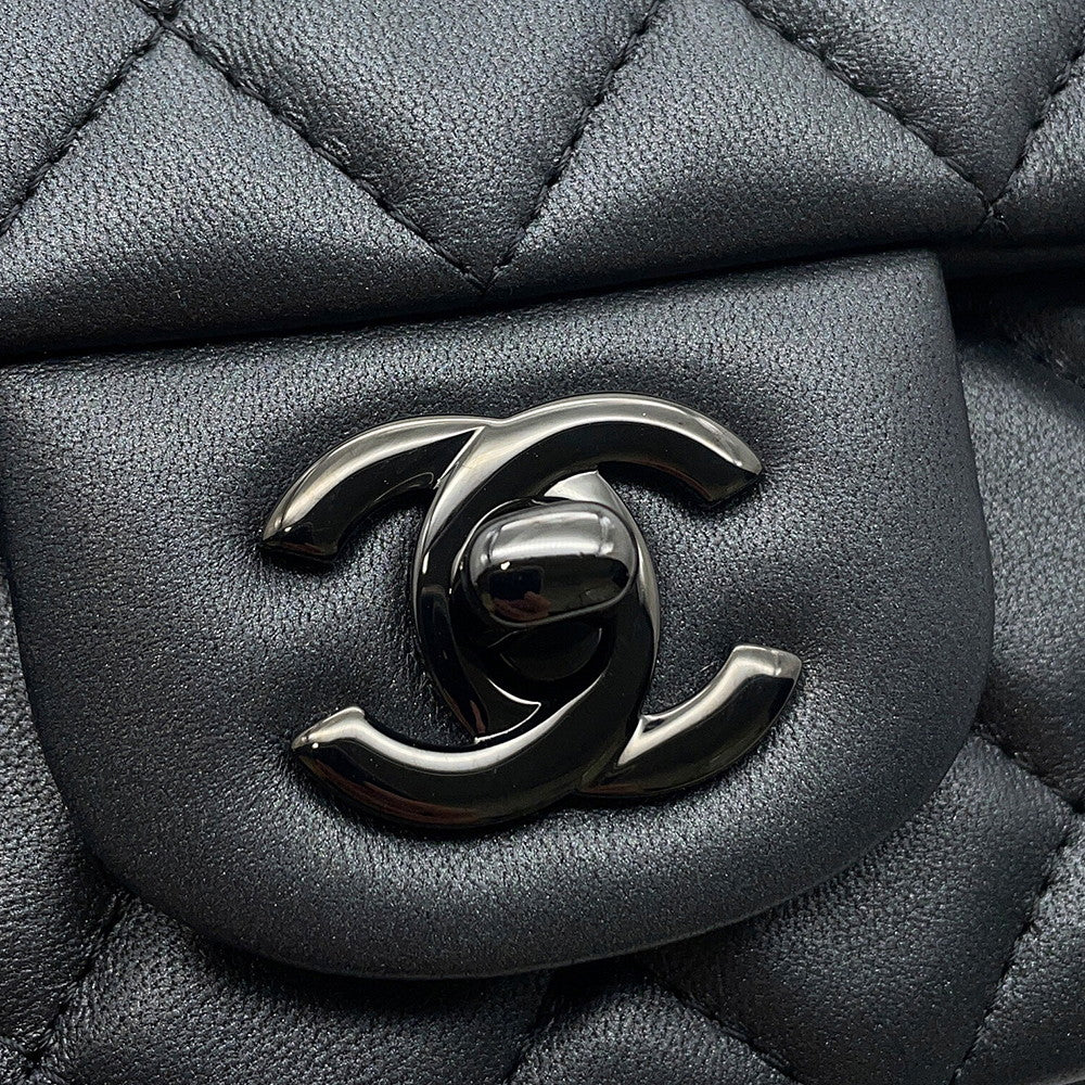 CHANEL Mini Matelasse ChainShoulder Bag BlackA69900 Lambskin Size 20