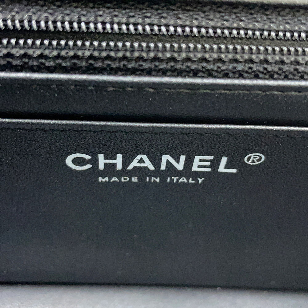 CHANEL Mini Matelasse ChainShoulder Bag BlackA69900 Lambskin Size 20
