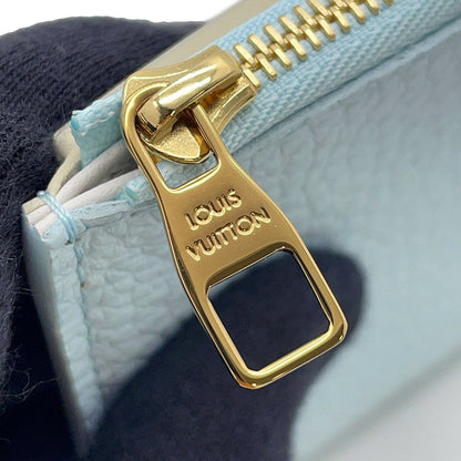 LOUIS VUITTON Portefeuille Capucine Compact Sky BlueN89898 Taurillon Leather/Karung Leather
