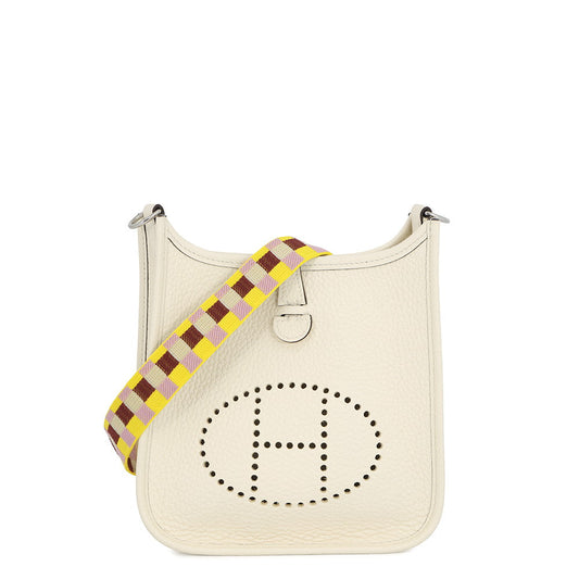 HERMES Evelyne Maxi Quadrille Nata Taurillon Clemence Size TPM