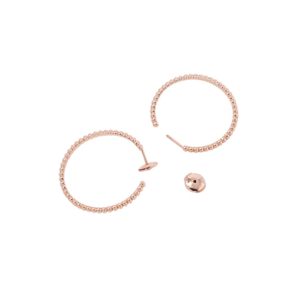 Van Cleef & Arpels Perle GoldPearl hoop earrings Size SmallVCARN9PL00 18K Pink Gold