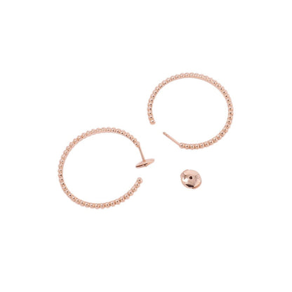 Van Cleef & Arpels Perle GoldPearl hoop earrings Size SmallVCARN9PL00 18K Pink Gold