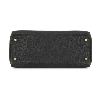 HERMES Kelly Retourne Black Togo Leather Size 28