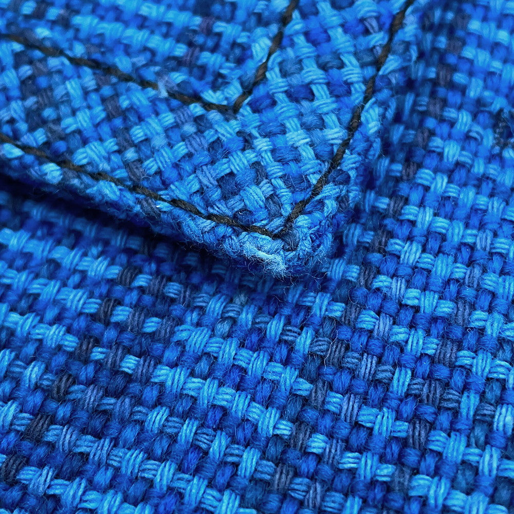 CHANEL 2020 Resort Collection Checkered Tweed Jacket Size 36 BlueP62605 V46600 MG152 Cotton53% Wool 35% Polyamide12%