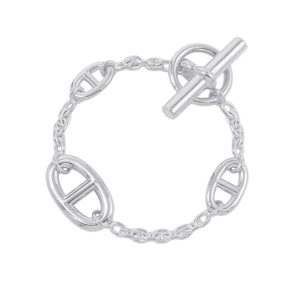HERMES Chaine d'Ancre Farandole Bracelet Size SH SV925