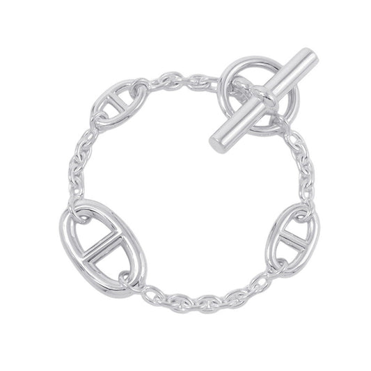 HERMES Chaine d'Ancre Farandole Bracelet Size SH SV925