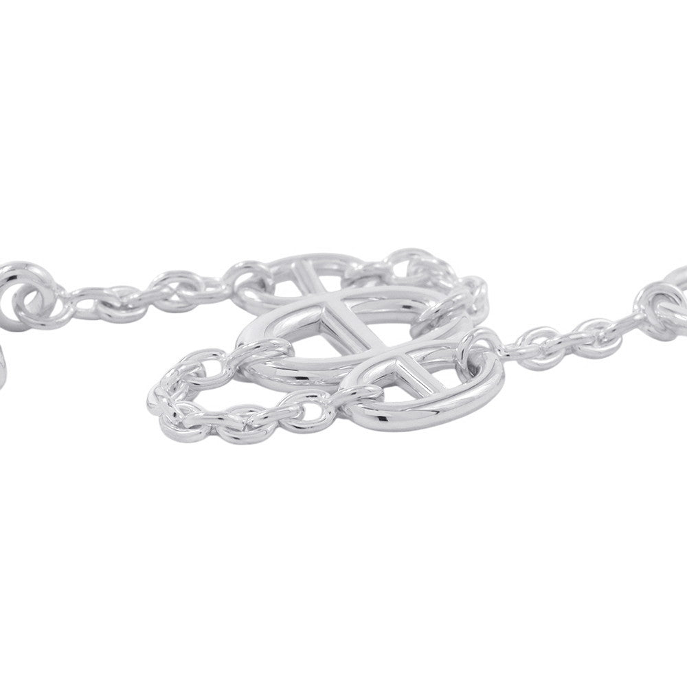 HERMES Chaine d'Ancre Farandole Bracelet Size SH SV925