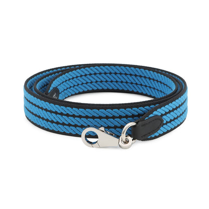 HERMES Bandouliere Sangle Cortage Blue/Black Canvas Swift Leather