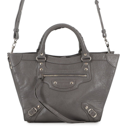 BALENCIAGA Neo-Classic Upside Down Gray702502210B01404 Leather Size M
