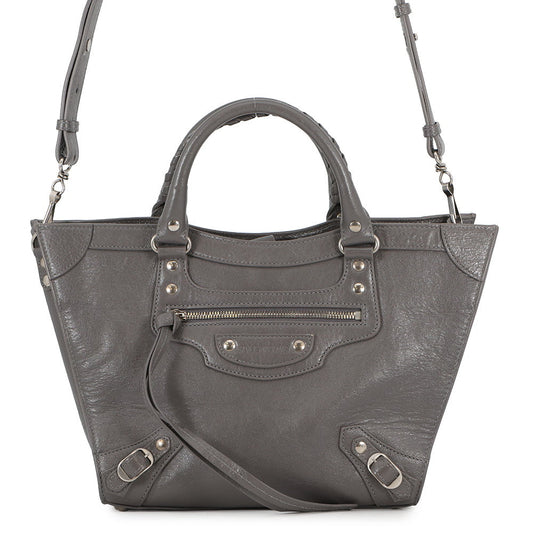 BALENCIAGA Neo-Classic Upside Down Gray702502210B01404 Leather Size M