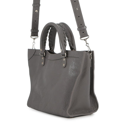 BALENCIAGA Neo-Classic Upside Down Gray702502210B01404 Leather Size M