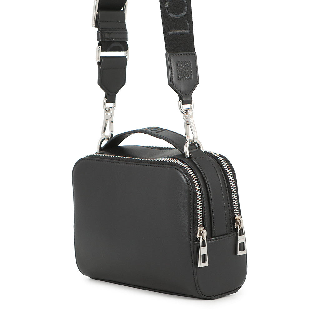 LOEWE Crossbody camera bag BlackC565R41X05 Satin Calf Leather Size Mini