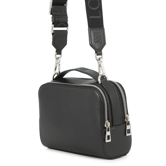 LOEWE Crossbody camera bag BlackC565R41X05 Satin Calf Leather Size Mini