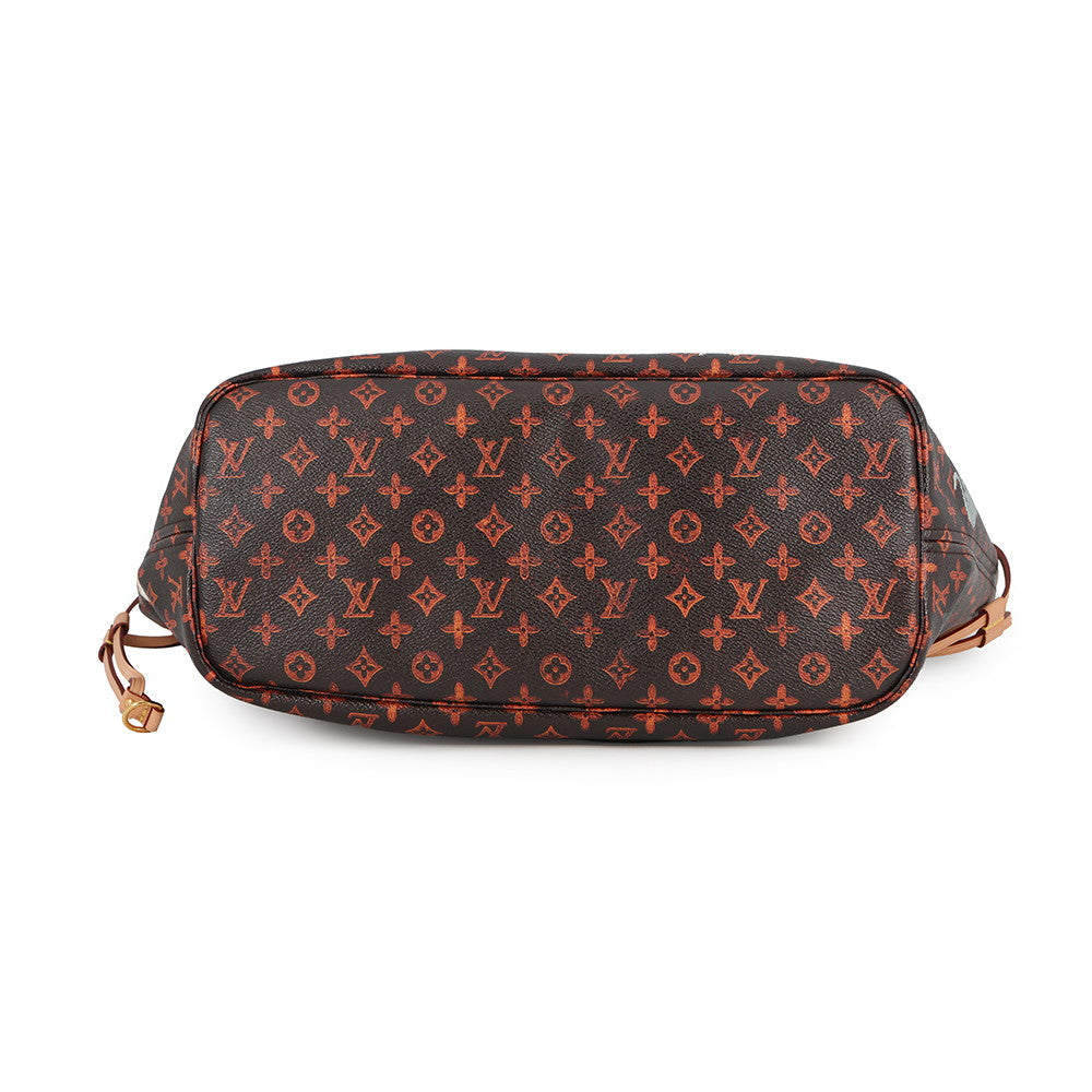 LOUIS VUITTON Neverfull Marron/OrangeM44441 Monogram・Catogram Size MM
