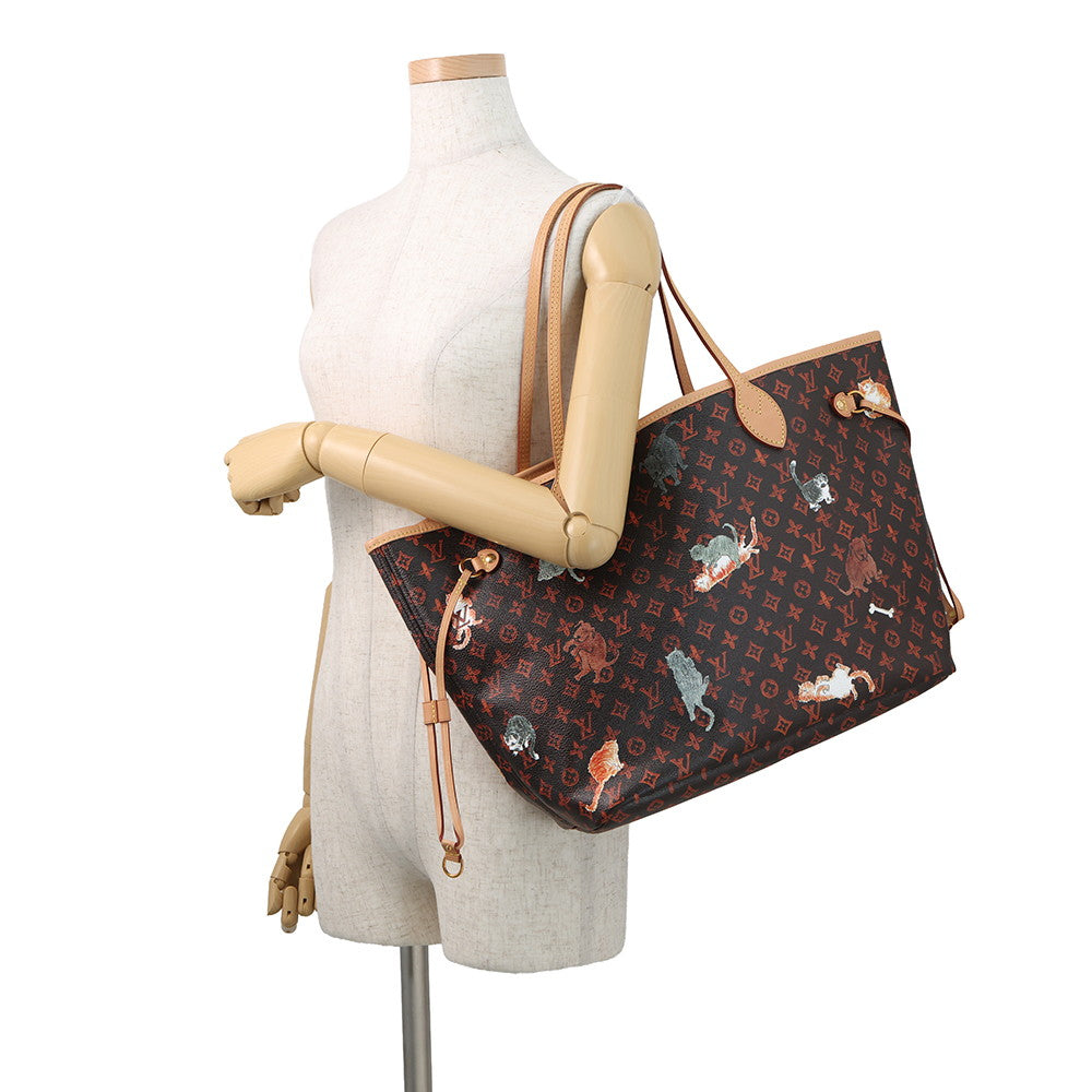 LOUIS VUITTON Neverfull Marron/OrangeM44441 Monogram・Catogram Size MM